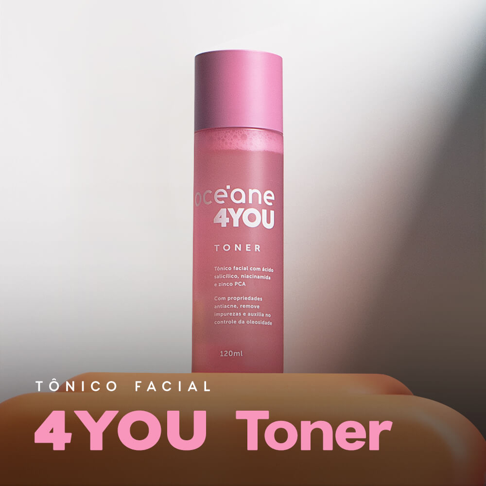 Tônico Facial Com Ácido Salicílico Oceane 4you Toner 120ml