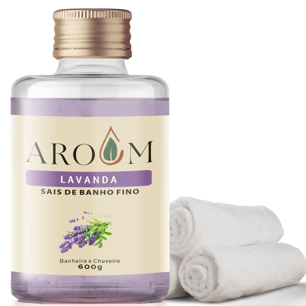 Sais de Banho Fino para Chuveiro e Banheira Lavanda 600G