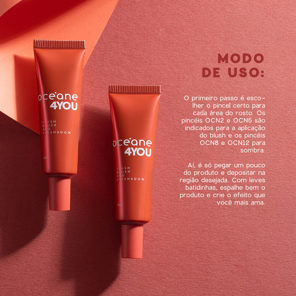 Blush Líquido Flush Blush And Eyeshadow Bright Joy 4you 10g Coral