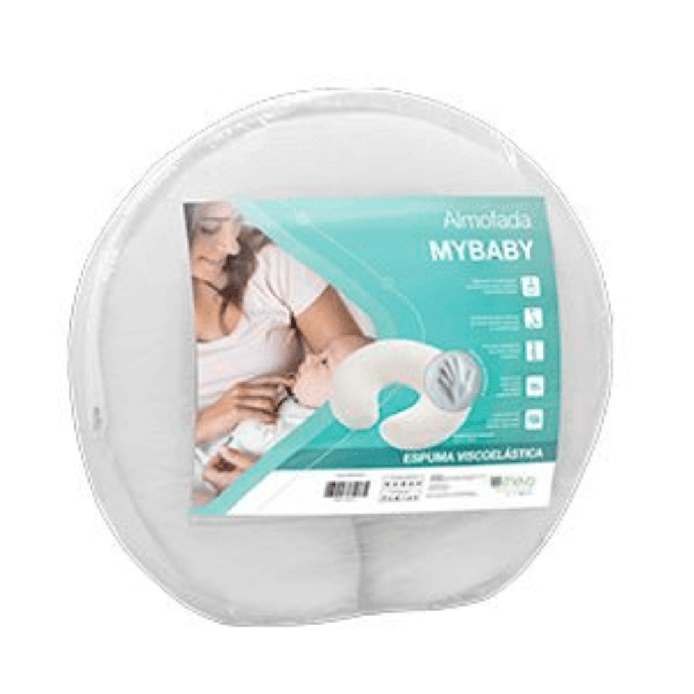 Almofada Para Amamentação My Baby Copespuma Azul Claro