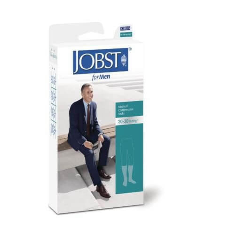 Meia Elástica Masculina Panturrilha Compressão 20-30mmhg Preta Jobst For Men M M