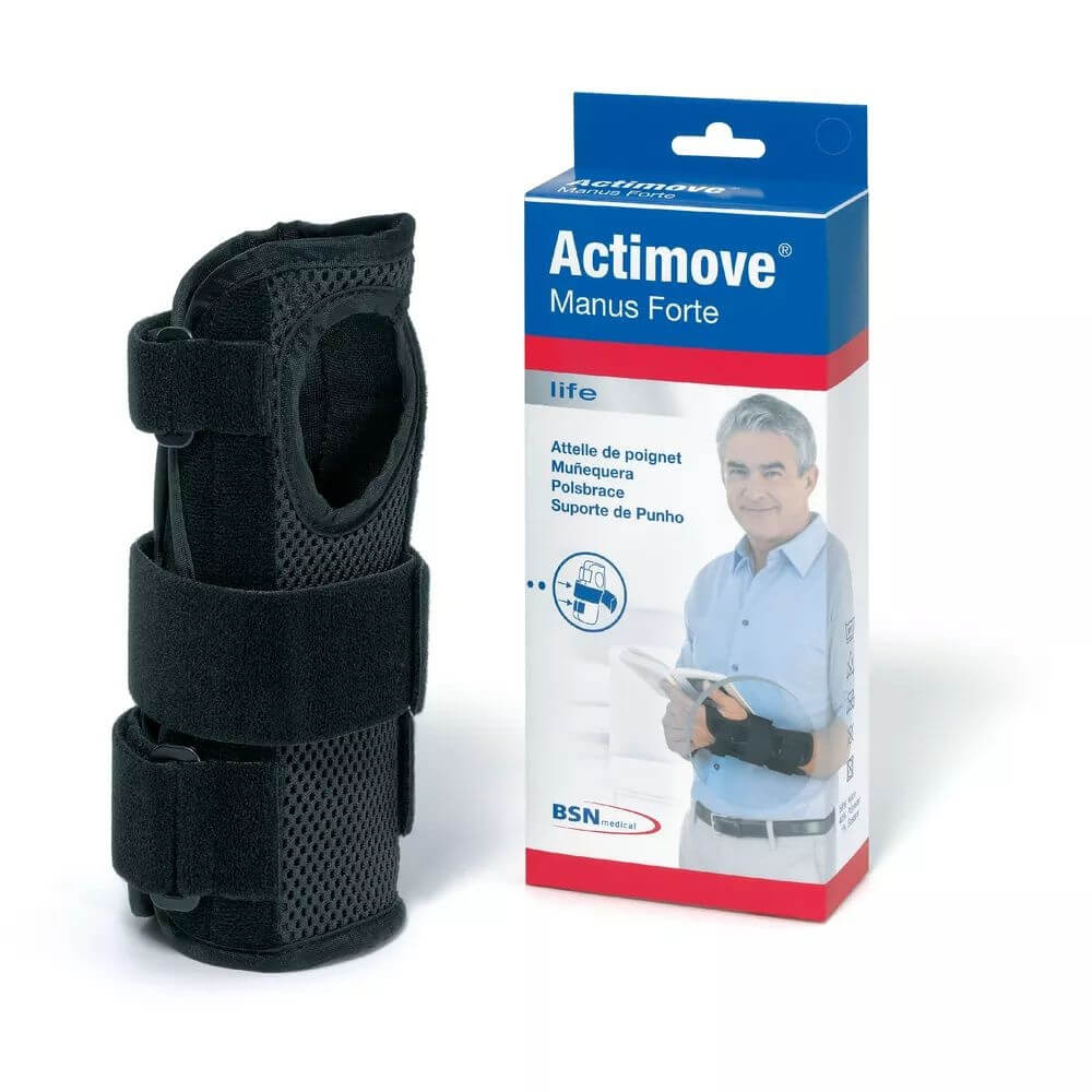 Suporte De Punho Manus Forte Actimove Bsn Medical Direito G/gg G/gg Preto