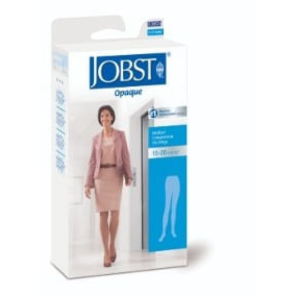 Meia Elástica Meia-Coxa Compressão 15-20mmHg Ponteira Fechada Natural Jobst Opaque M M