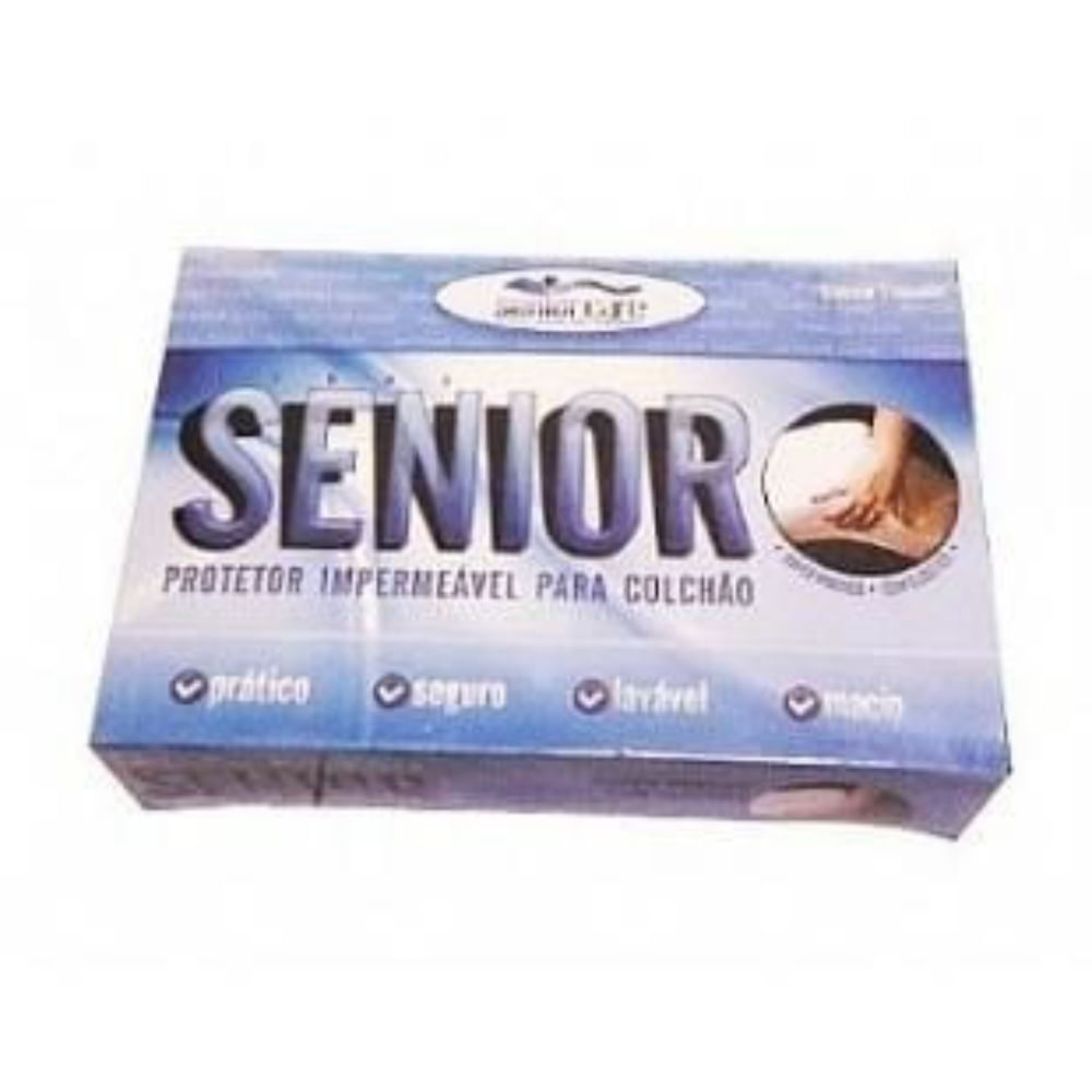 Capa Protetora Para Colchão Caixa De Ovo Com Zíper Senior Care Branco