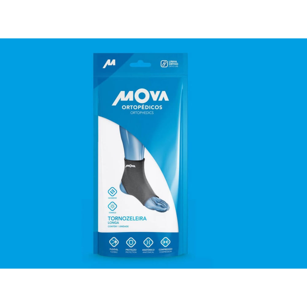 Tornozeleira Longa Em Neoprene Mova G G