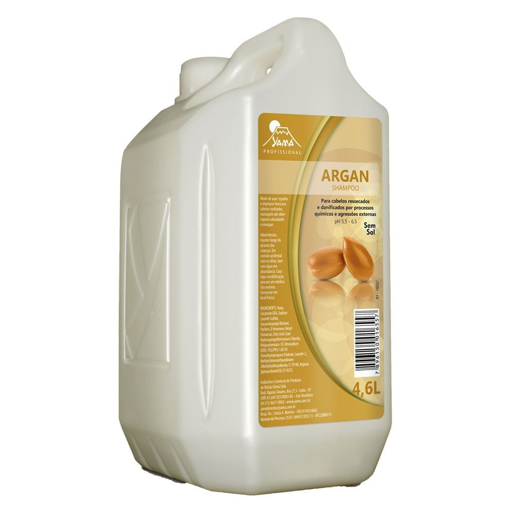 Shampoo Argan 4600ml Linha Yamá Cabeleireiro Profissional