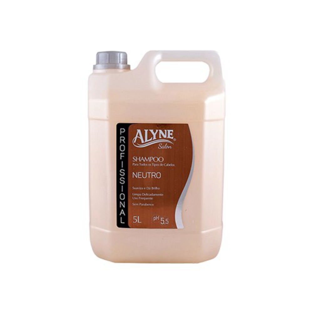 Shampoo Alyne Profissional Neutro Limpeza Suave 5L