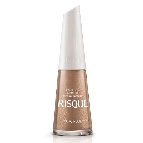 Risque Esmalte Metálico Ouro Nude