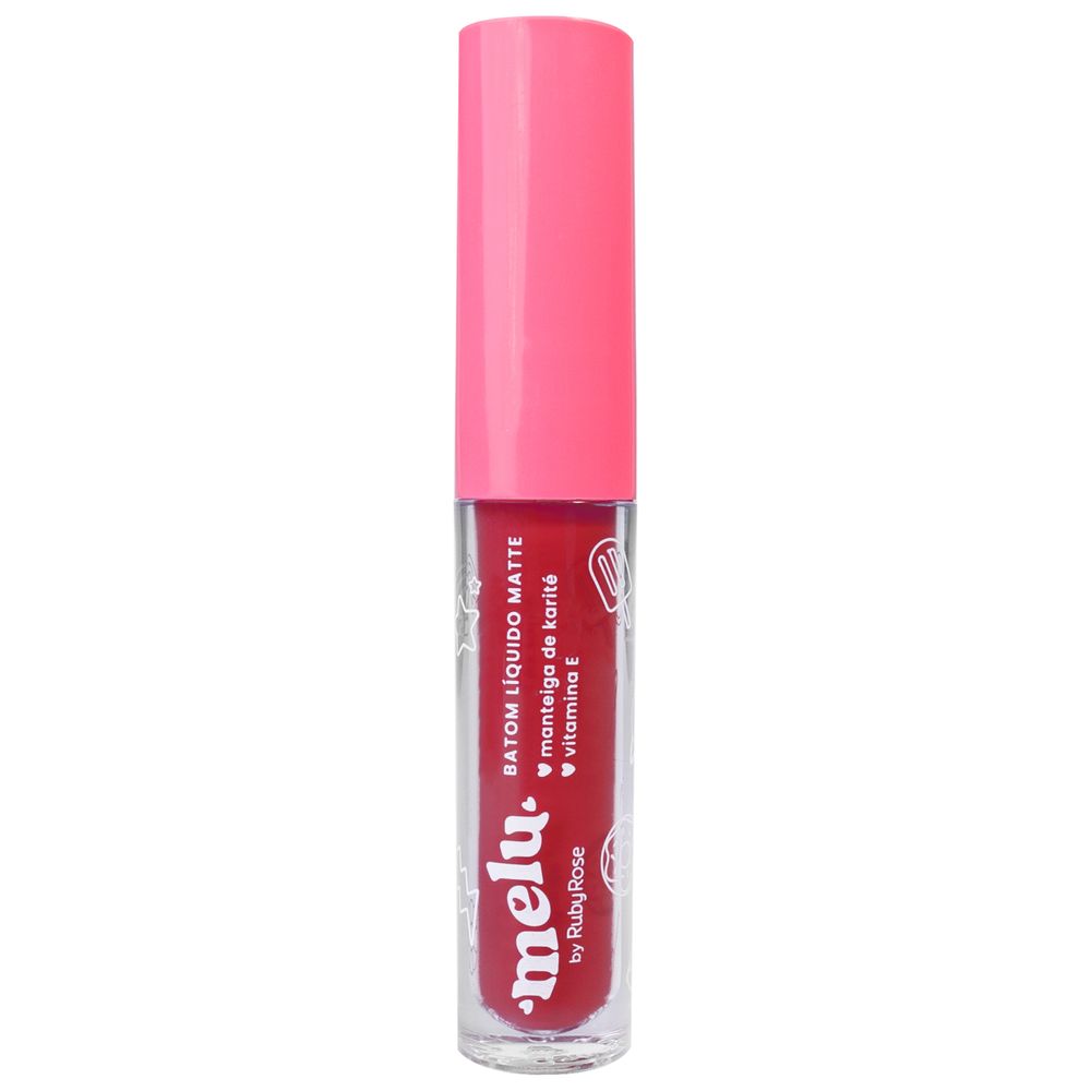 Batom Líquido Matte Melu Rr5633 Double Cherry Ruby