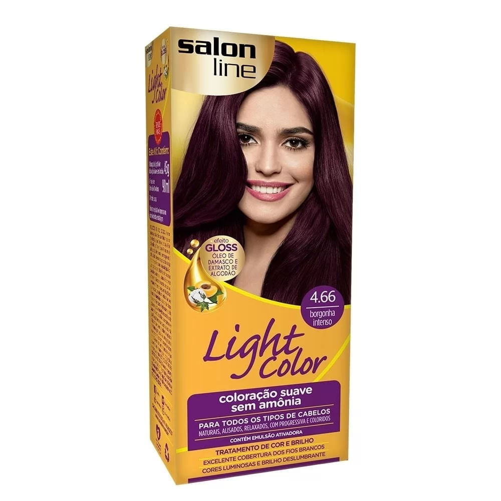 Tintura Salon Line Light Color Cor4.66 Borgonha Intenso