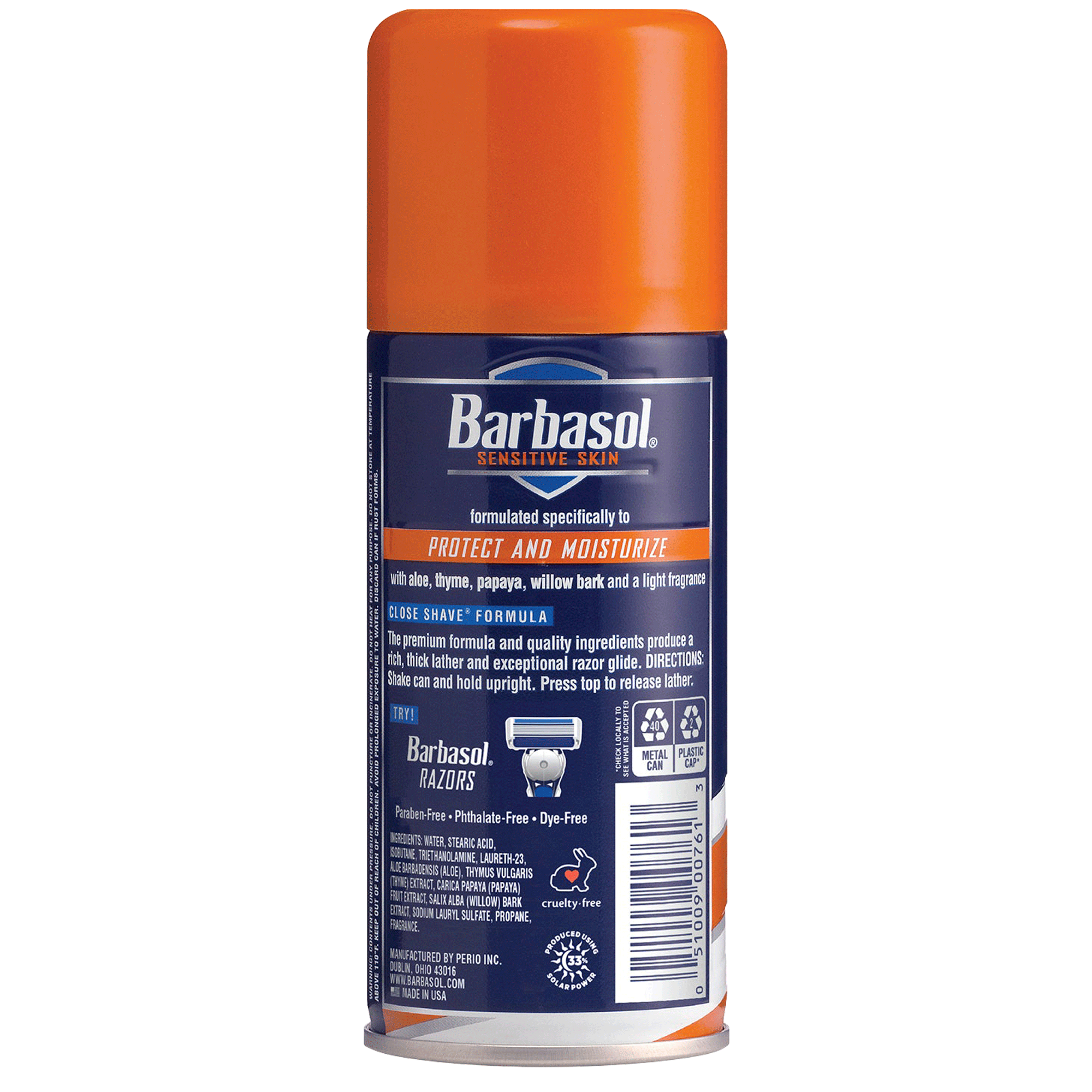 Espuma De Barbear Sensitive Skin Barbasol 283g