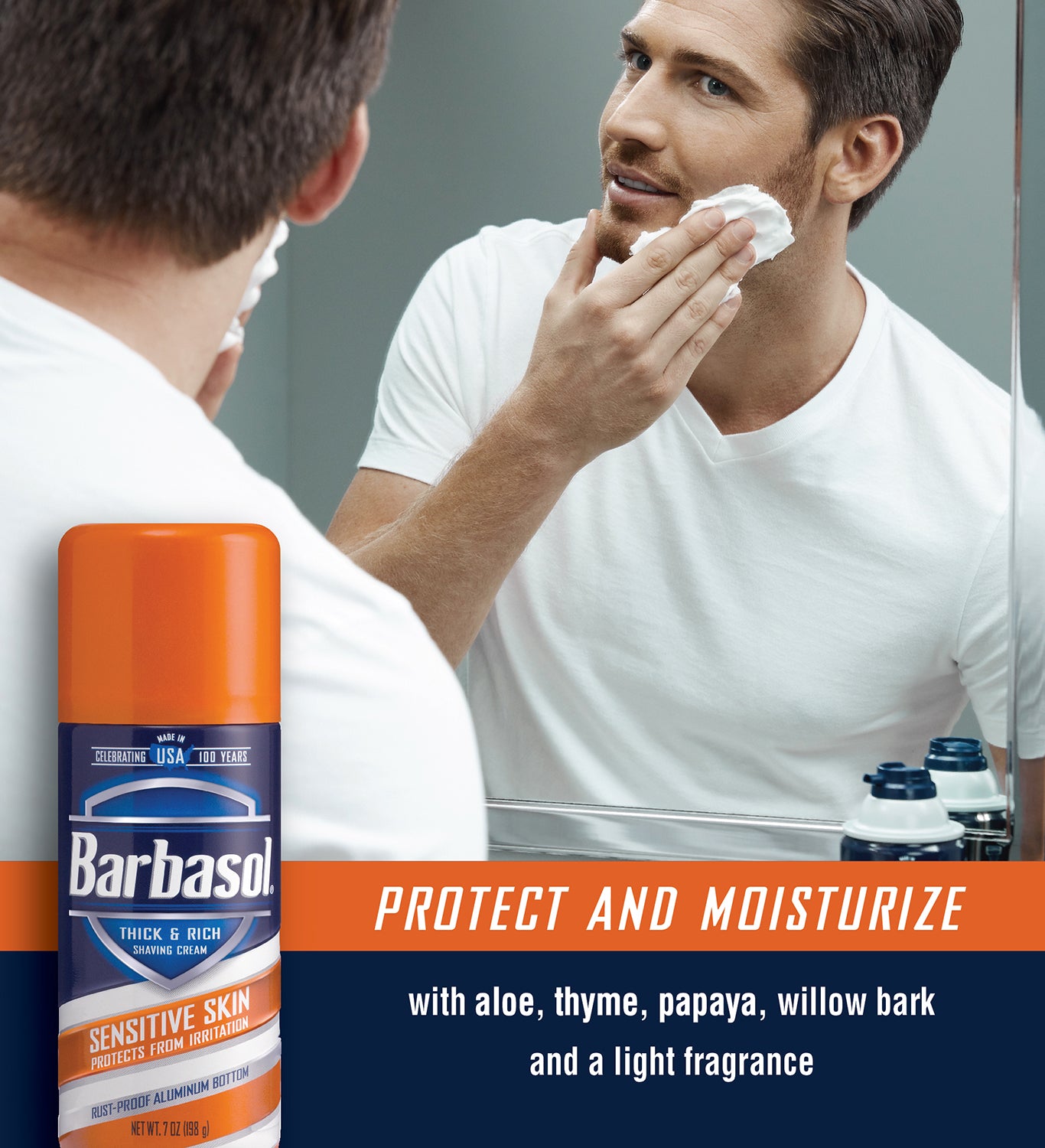 Espuma De Barbear Sensitive Skin Barbasol 283g