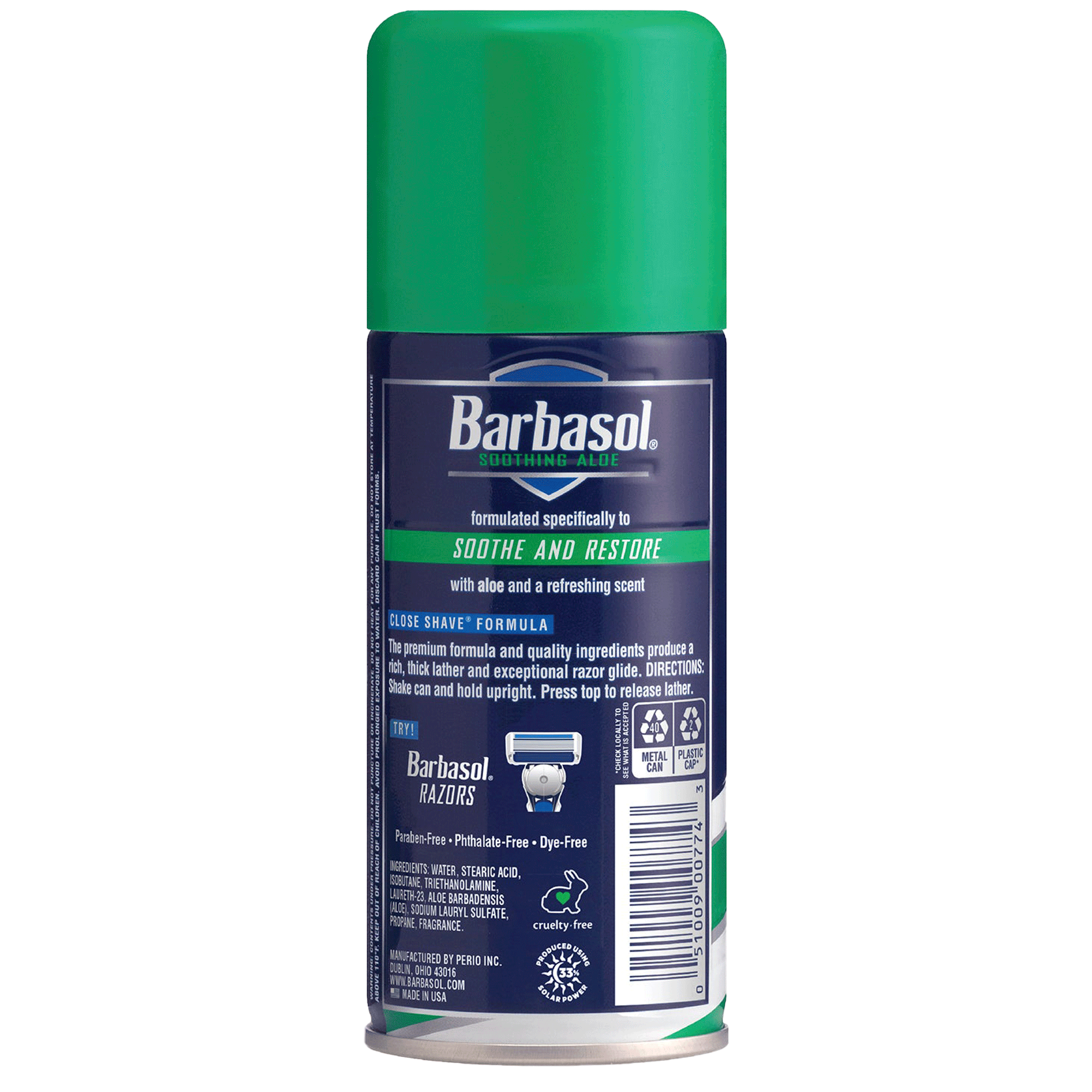 Espuma de Barbear Soothing Aloe Barbasol 283g