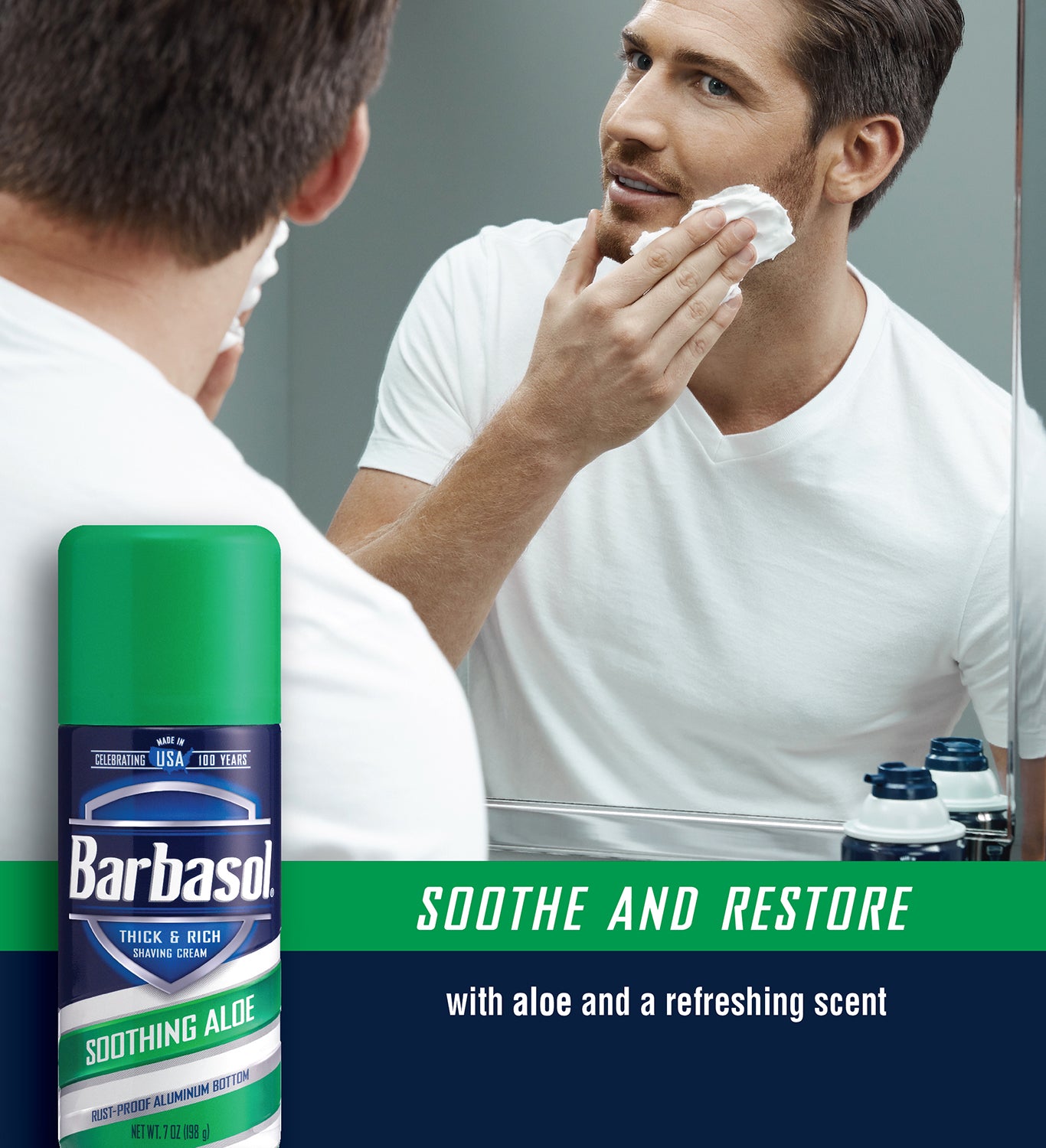 Espuma de Barbear Soothing Aloe Barbasol 283g