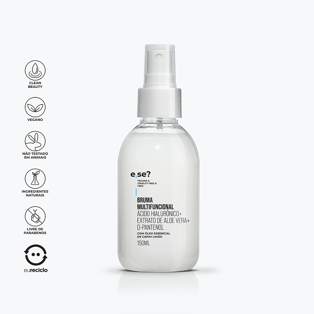 Hidratante Bruma Multifuncional Ácido Hialurônico + Extrato de Aloe Vera + D-Pantenol 150ml