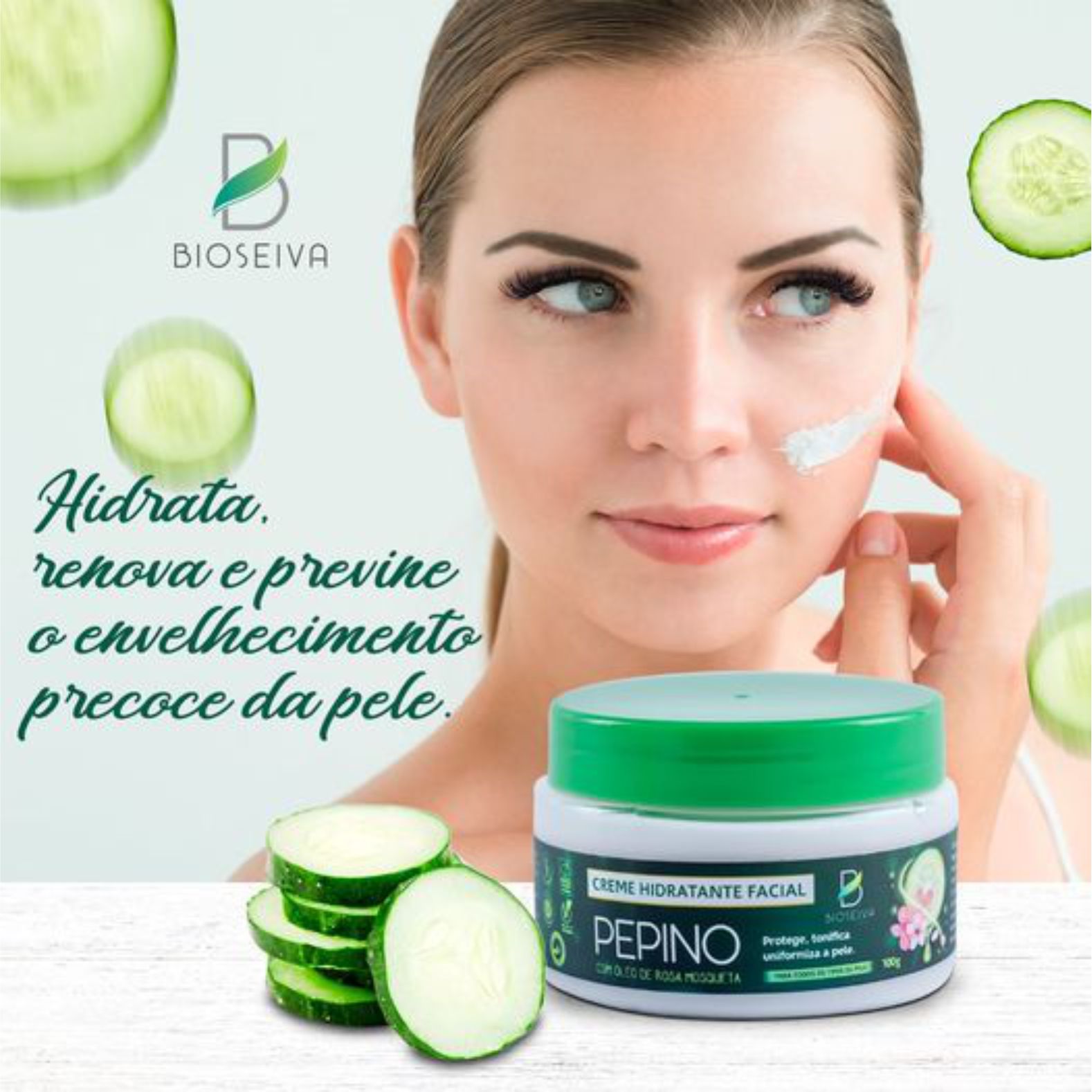 Creme de Pepino 100g Bioseiva