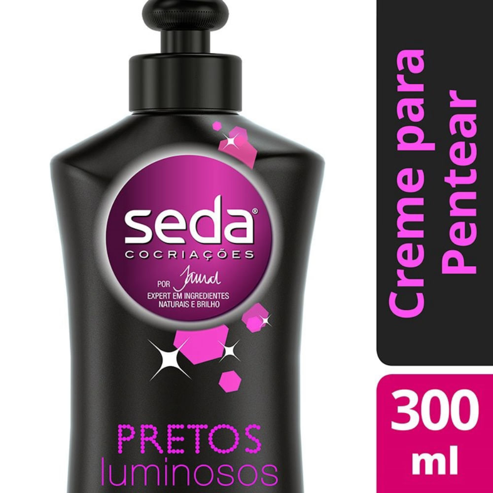 Creme Para Pentear Seda Pretos Luminosos 300ml