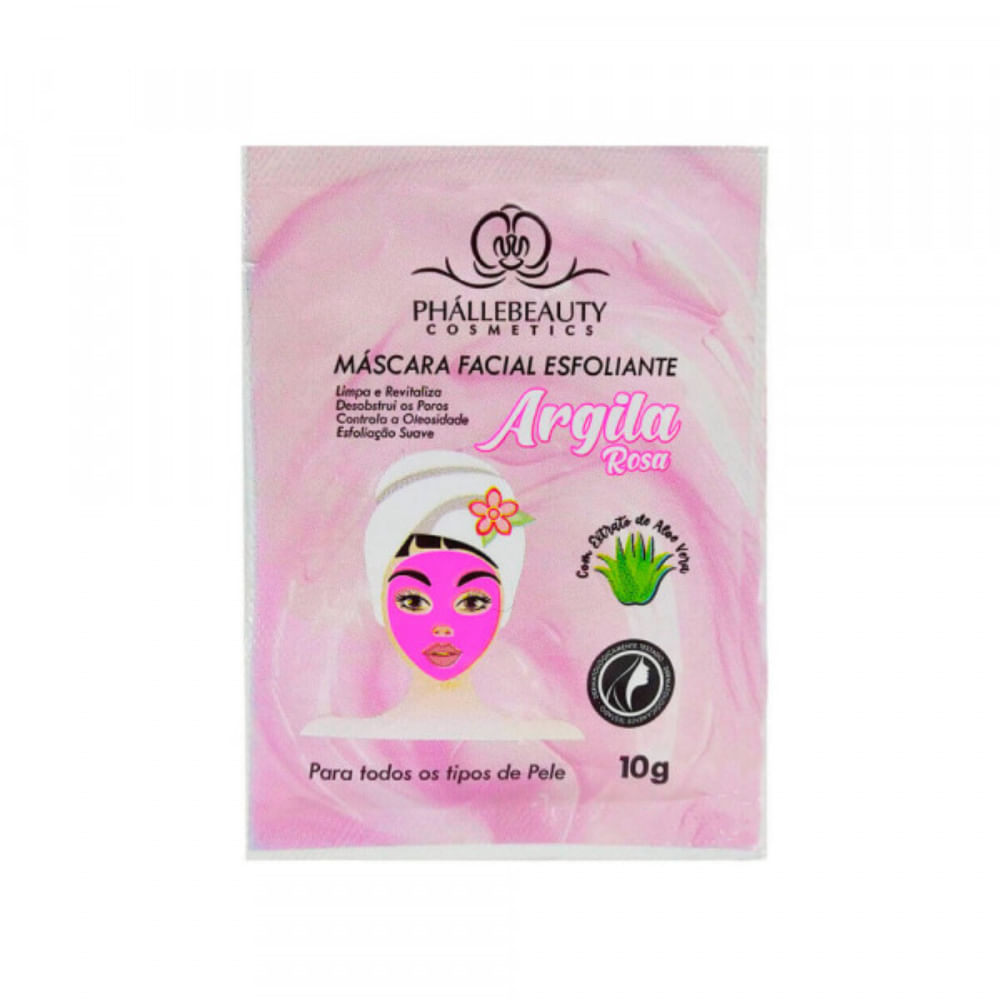 Máscara Facial Argila Rosa Phállebeauty