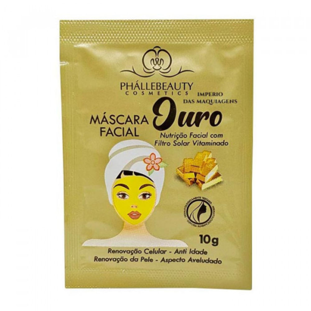 Máscara Facial Ouro Gold Phállebeauty