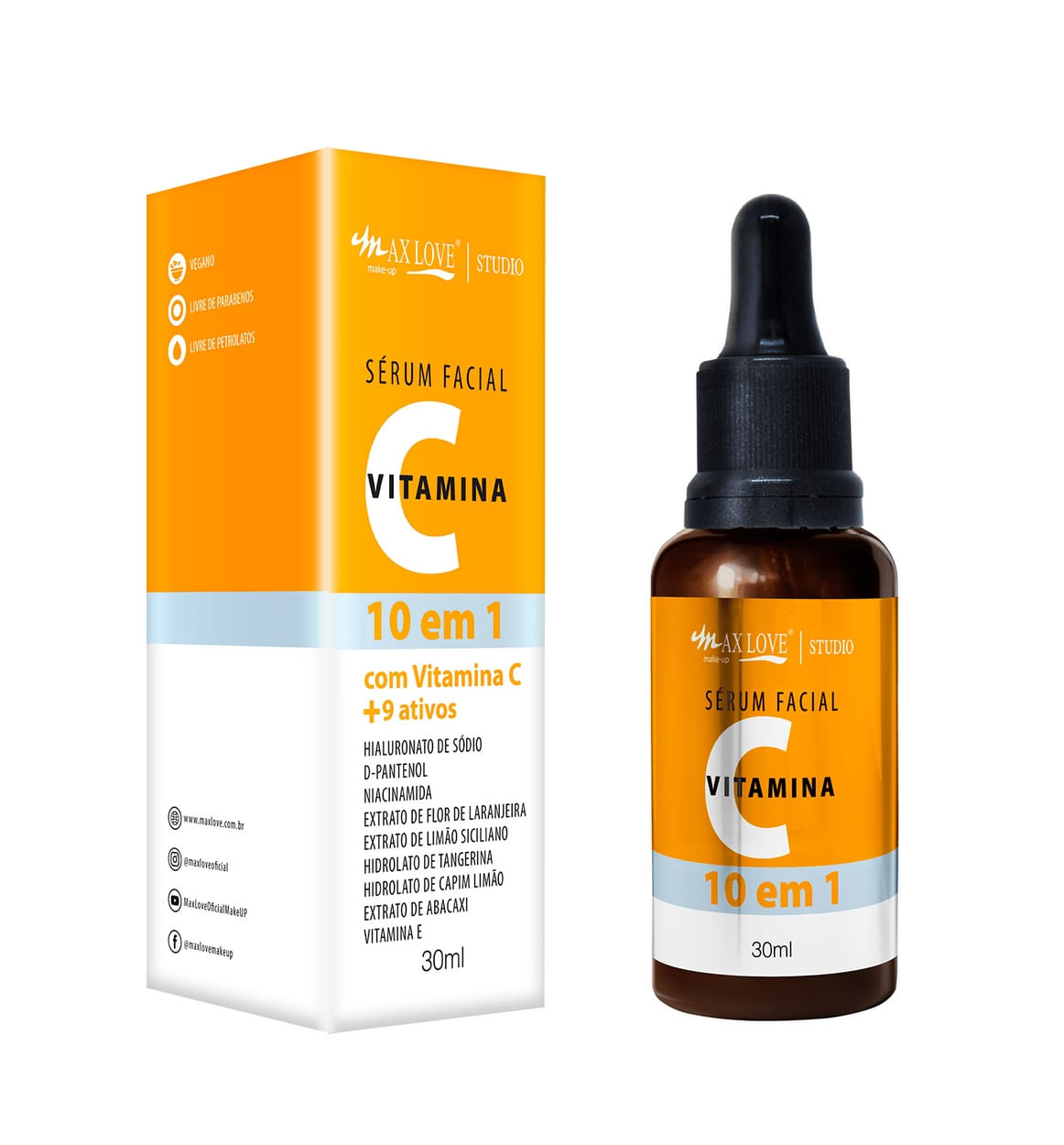 Sérum Vitamina C 10 Em 1 Maxlove