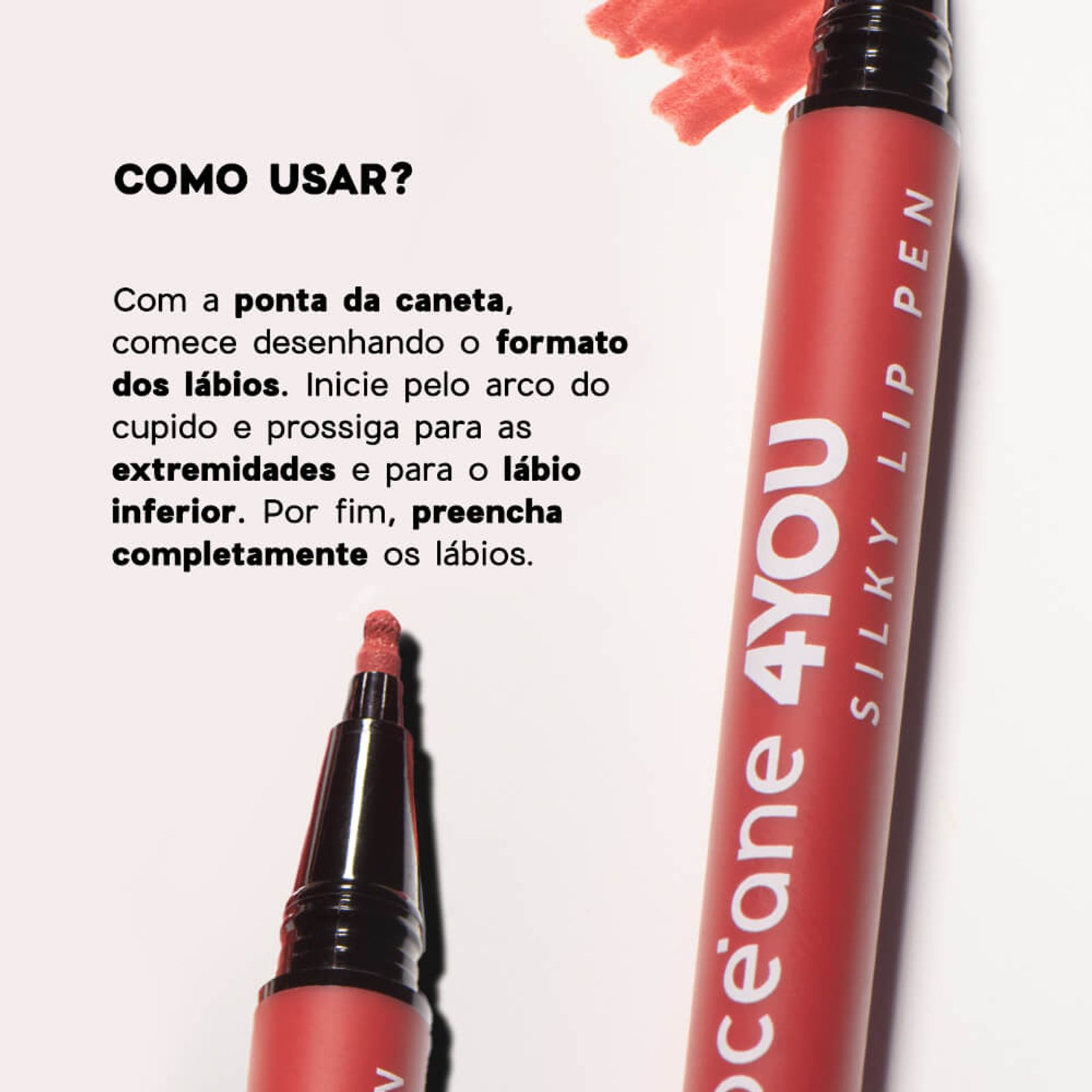 Caneta Batom 4you Silky Lip Pen Océane Mauve Nude
