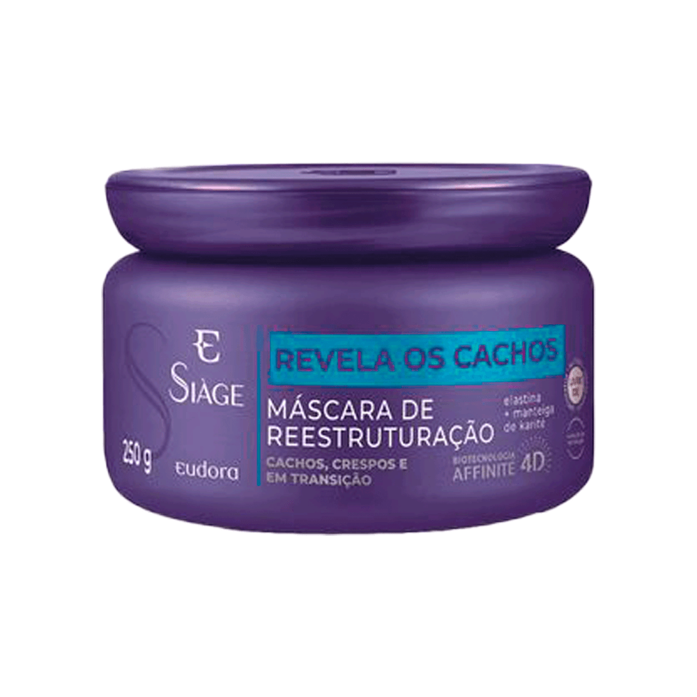 Máscara De Reestruturação Siàge Revela Os Cachos Eudora 250g