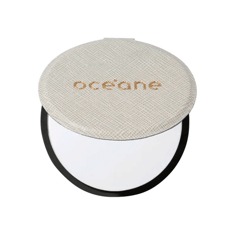 Espelho Compacto Capri Slim Pocket Mirror Océane Bege