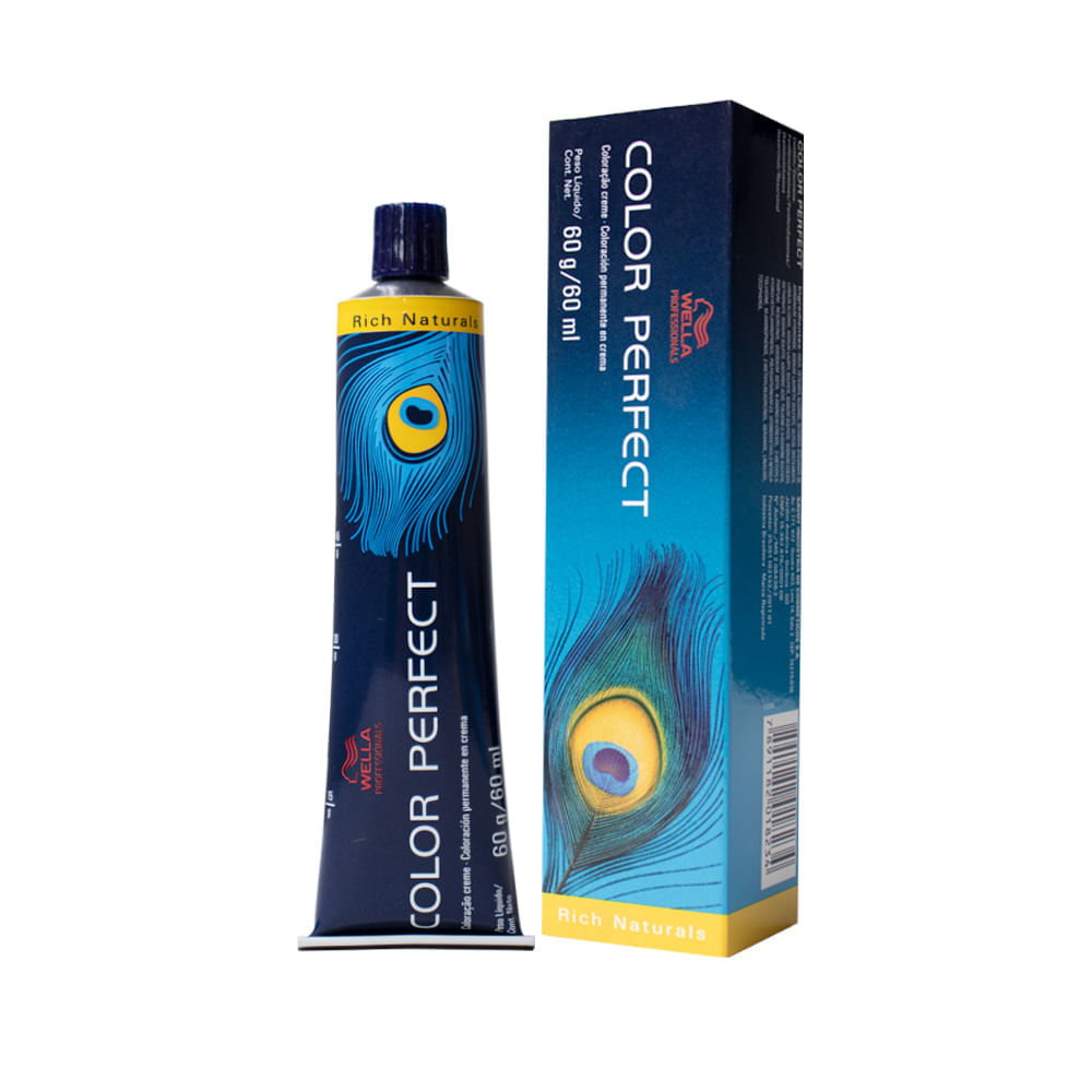 Coloração Color Perfect Rich Naturals Wella Professionals 60ml Cor 8.1 Louro Claro Acinzentado