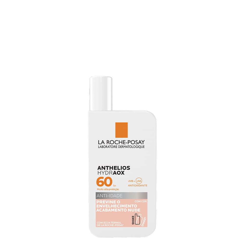 Protetor Solar Facial La Roche-Posay Anthelios Anti-idade FPS 60 com Cor 50 ml