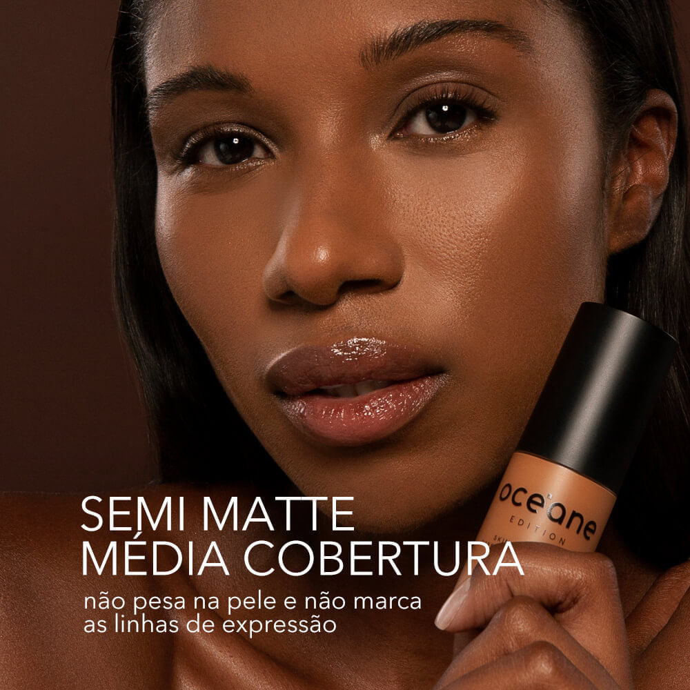 Kit Base Líquida 440t + Esponja de Maquiagem Océane Edition (2 Produtos)