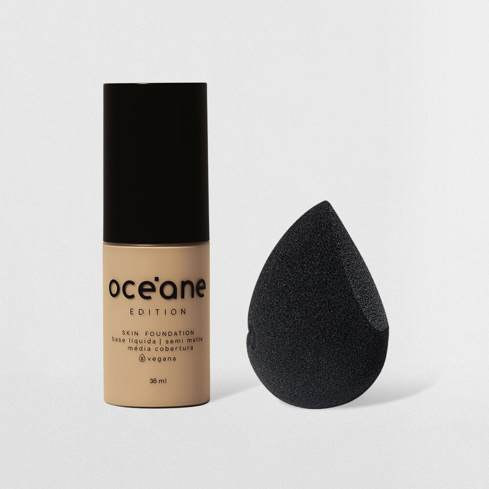 Kit Base Líquida 210l + Esponja De Maquiagem Océane Edition (2 Produtos)