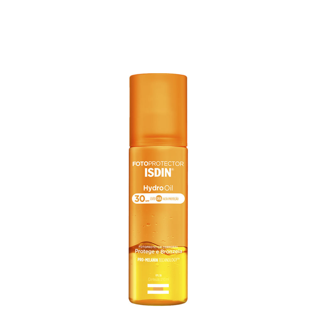 Protetor Solar e Bronzeador Corporal Isdin HydroOil FPS 30 200 ml