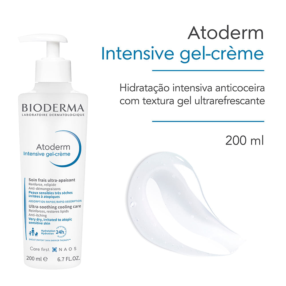 Hidratante Corporal Anti-Coceira Atoderm Intensive Gel Creme Bioderma 200ml
