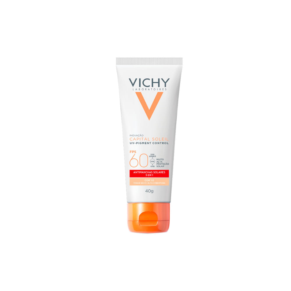 Protetor Solar Facial Antimanchas Vichy Capital Soleil UV-Pigment Control FPS 60 1.0 40 g