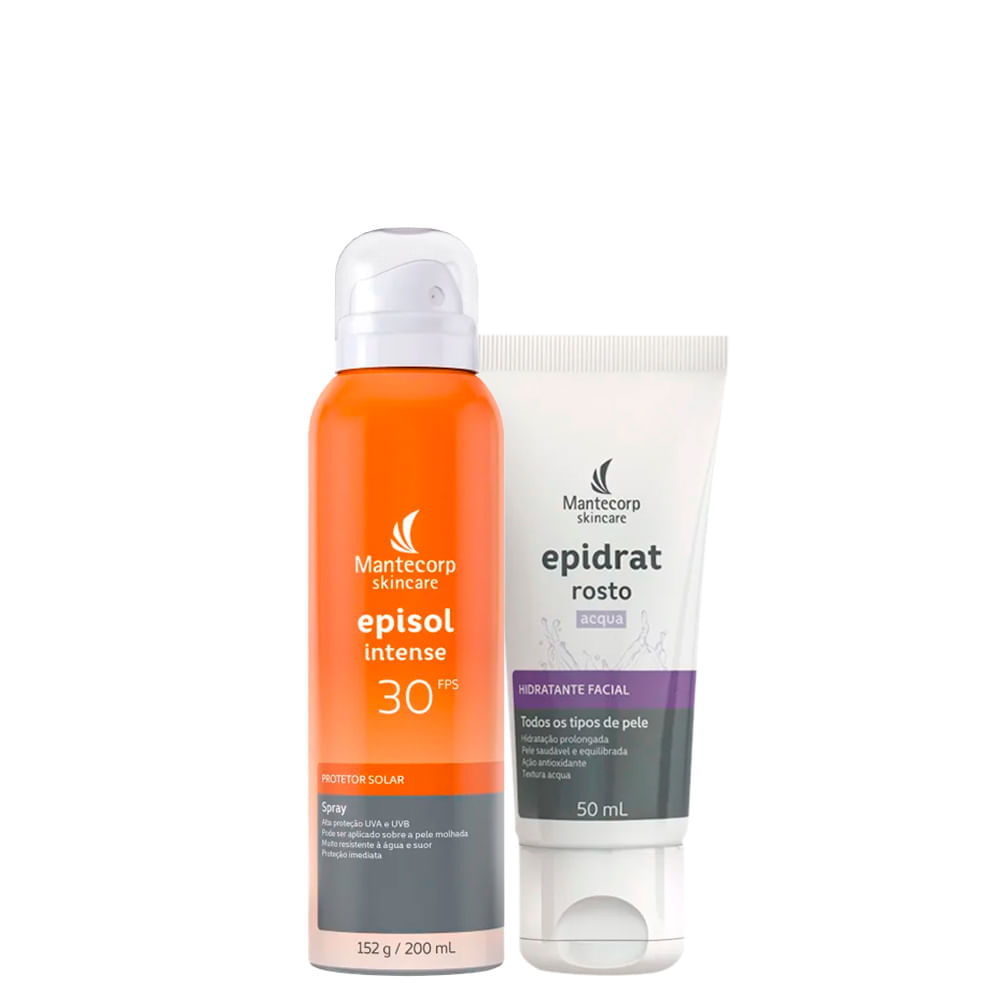 Kit Facial Mantecorp Protetor Solar FPS 30 200 ml +  Hidratante 50 ml