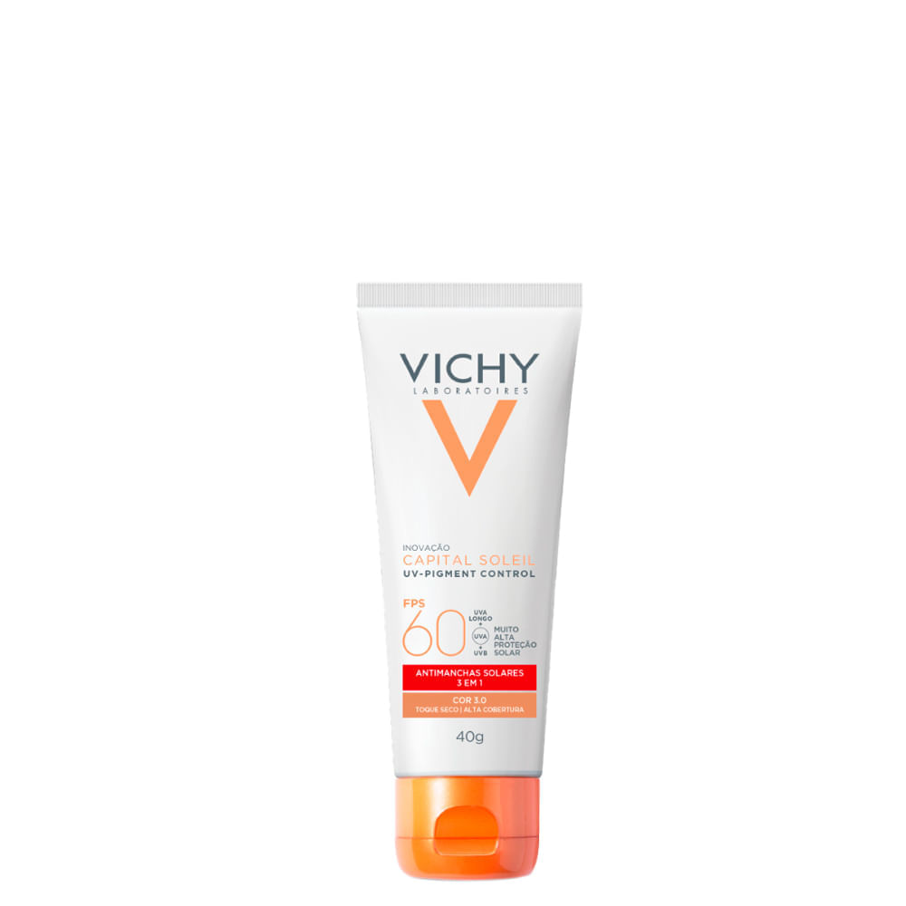 Protetor Solar Facial Antimanchas Vichy Capital Soleil Uv-pigment Control Fps 60 3.0 40 G