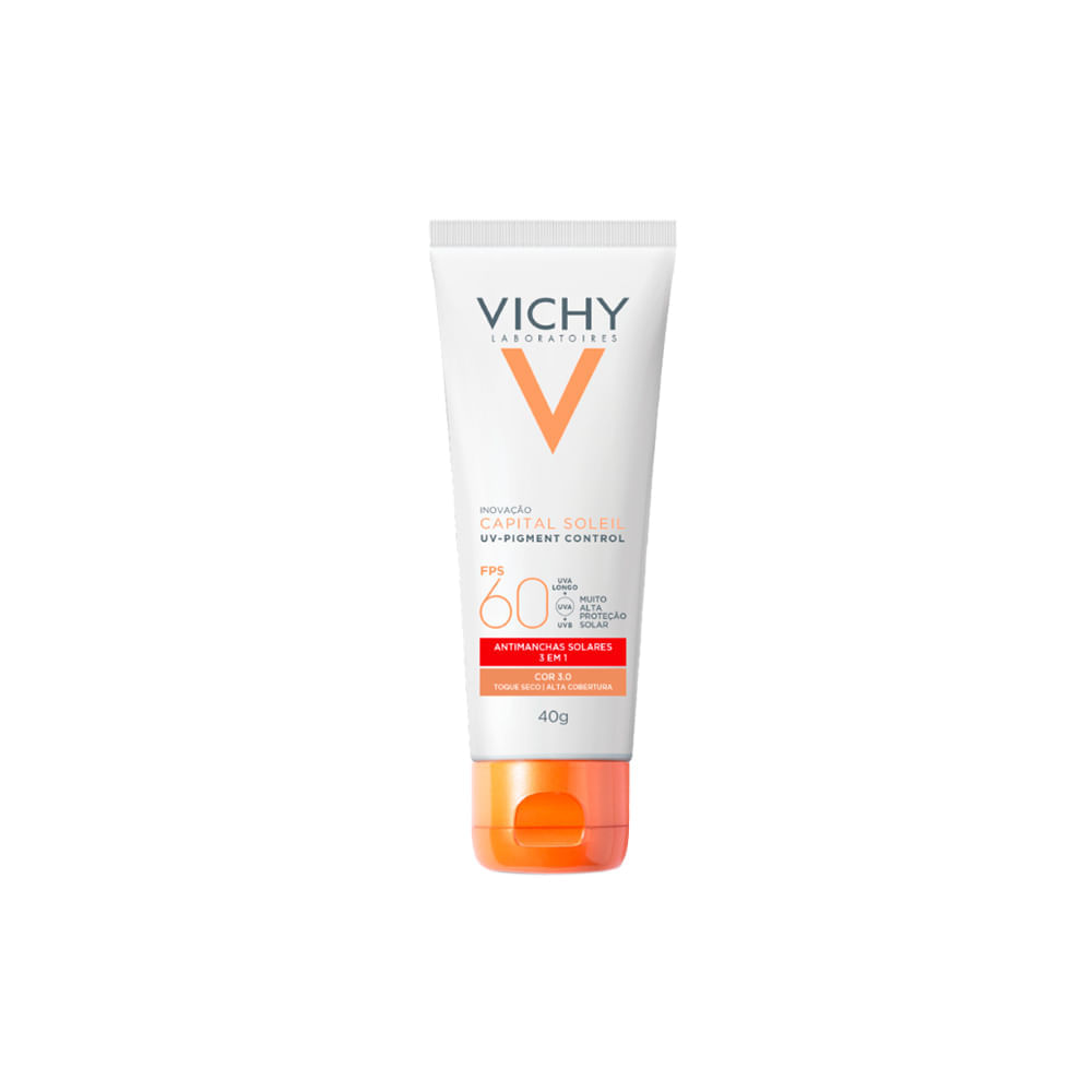 Protetor Solar Facial Antimanchas Vichy Capital Soleil UV-Pigment Control FPS 60 3.0 40 g