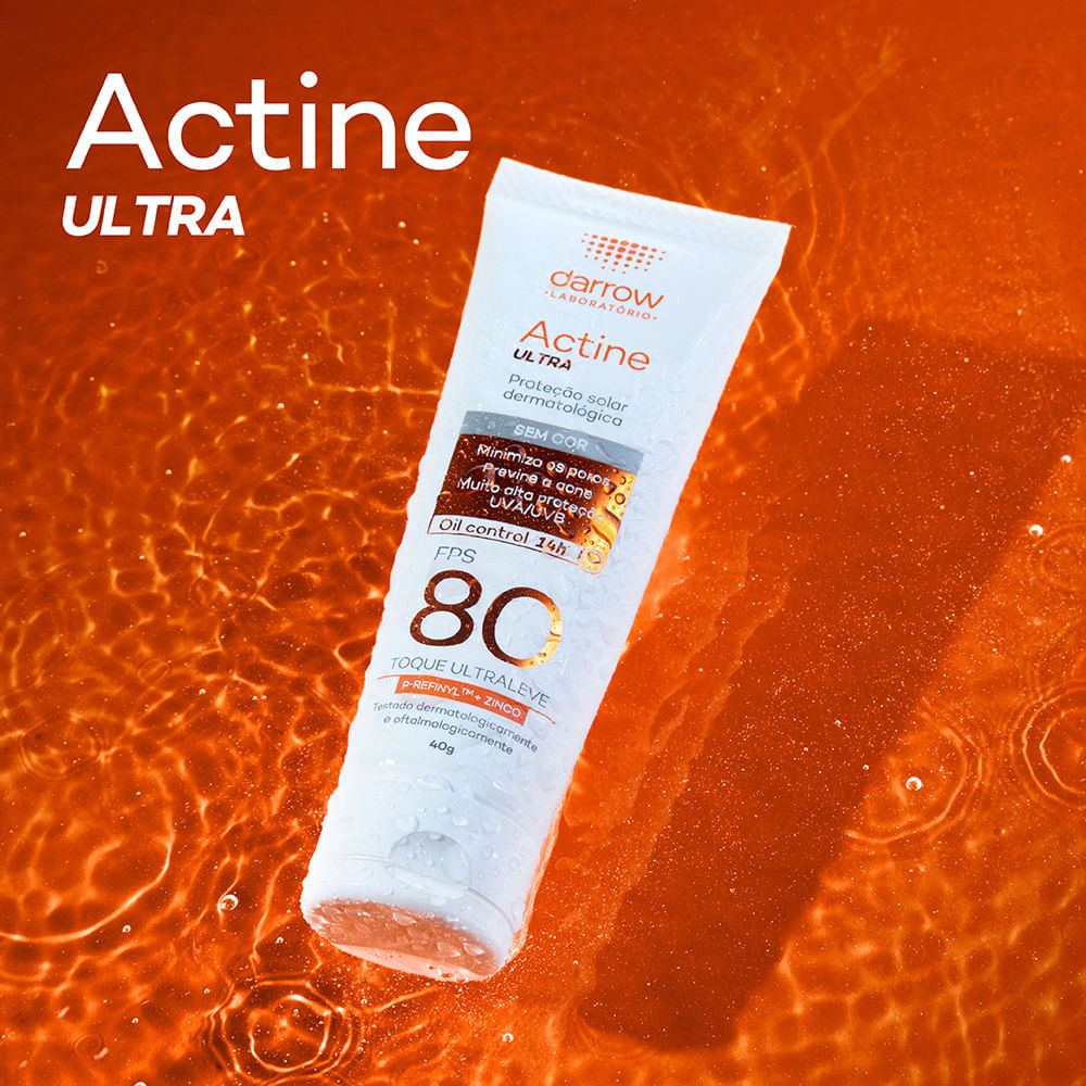 Protetor Solar Facial Darrow Actine Ultra FPS 80 40 g