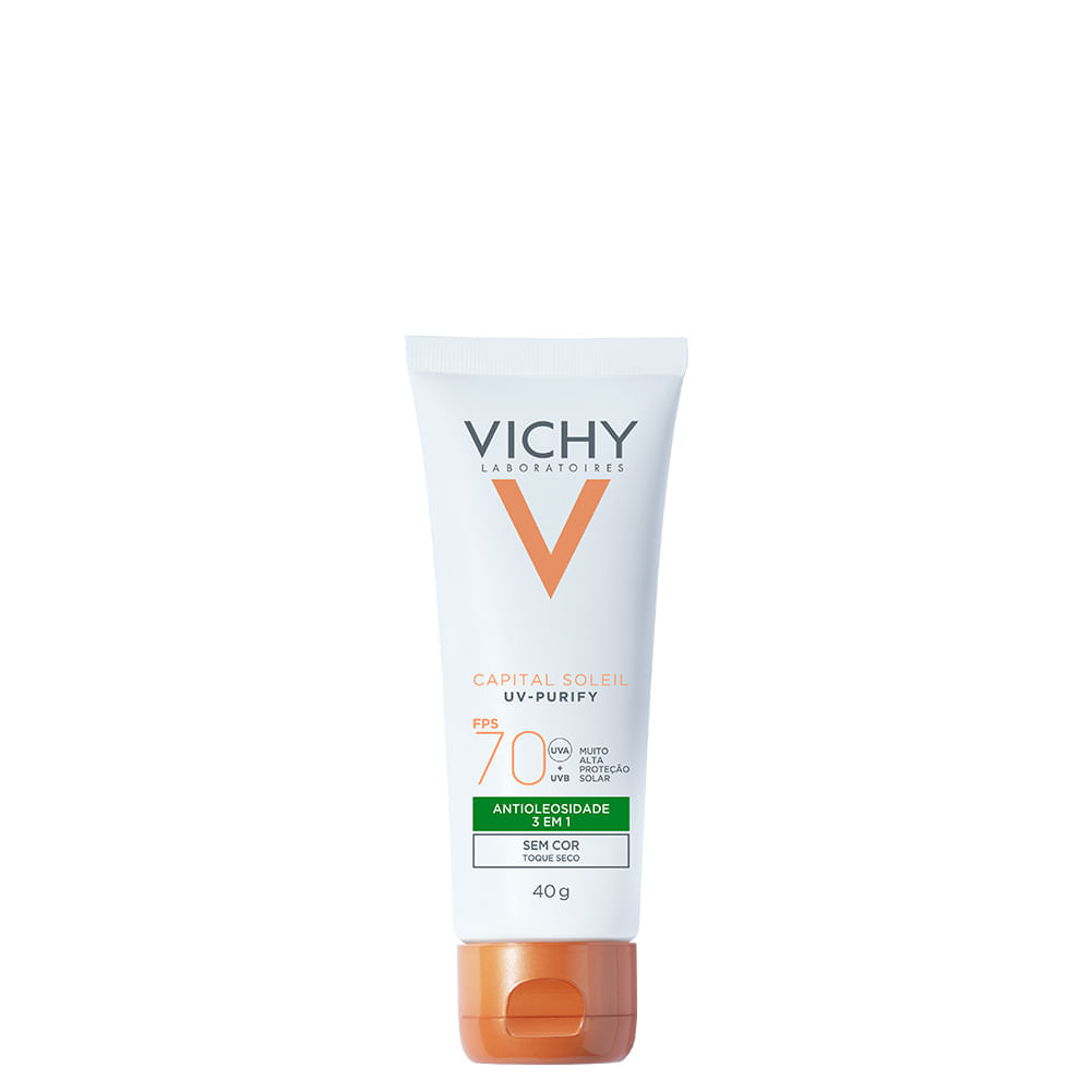 Protetor Solar Antioleosidade FPS 70 Vichy Capital Soleil Purify 40 g