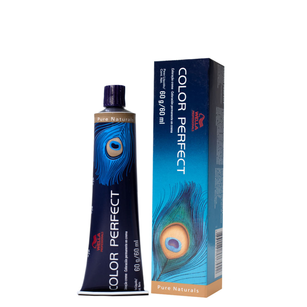 Coloração Permanente Color Perfect Wella Professionals 60ml Tom 2.0 Preto