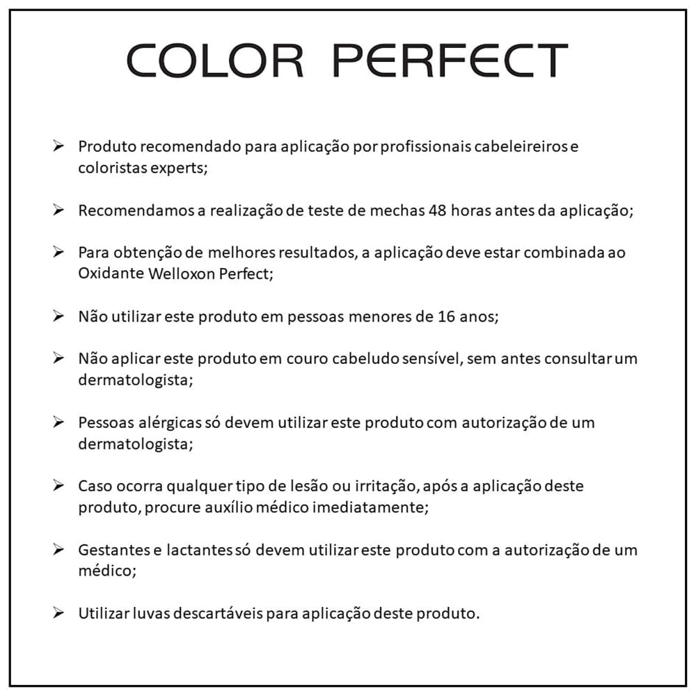 Coloração Permanente Color Perfect Wella Professionals 60ml Tom 2.0 Preto