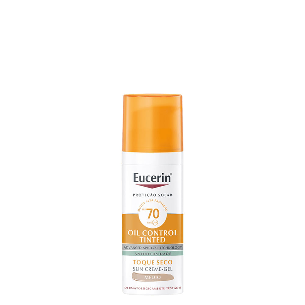 Protetor Solar Facial Antioleosidade Eucerin Sun Oil Control Médio FPS 70 50 ml