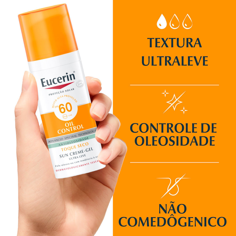 Eucerin Sun Oil Control Creme Facial FPS 60 50ml