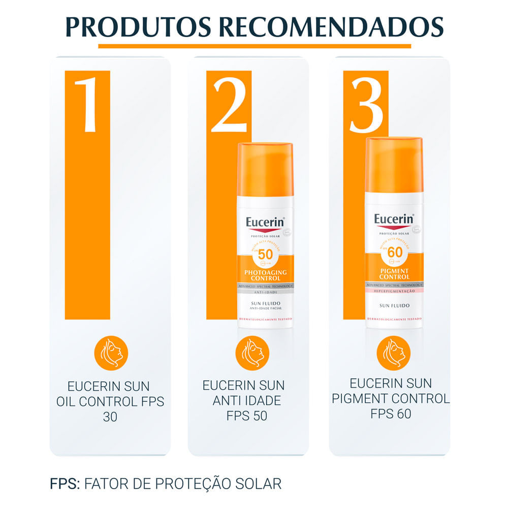 Eucerin Sun Oil Control Creme Facial FPS 60 50ml