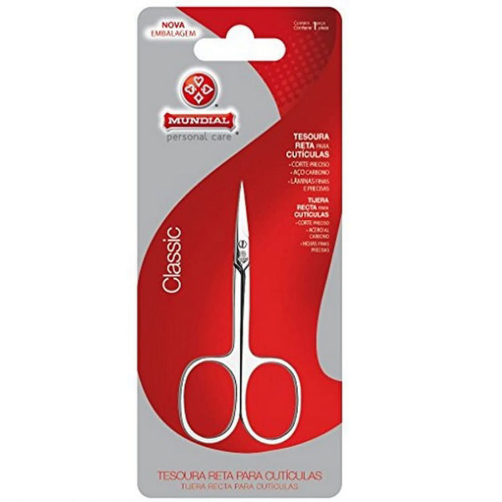 Tesoura Para Cuticula Reta Mundial 414-312bp