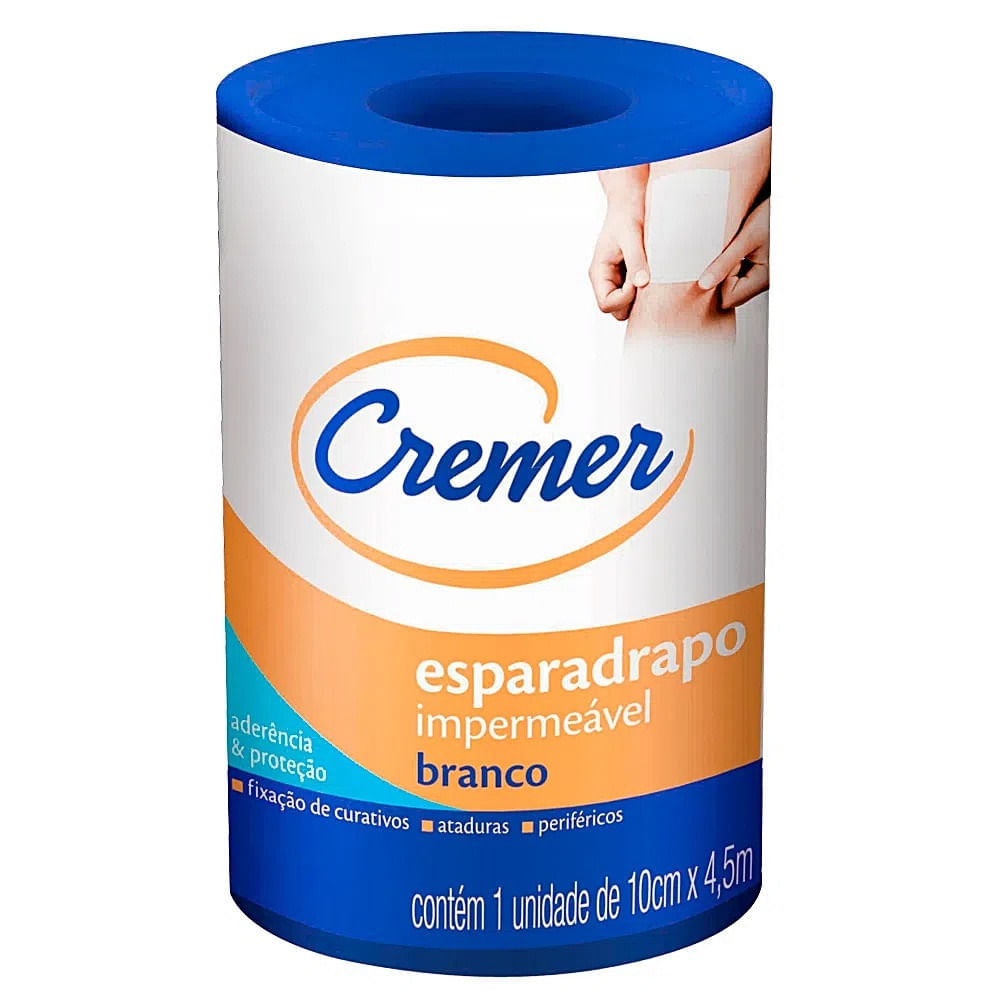 Esparadrapo Impermeável Cremer Branco 10cmX4.5m unidade