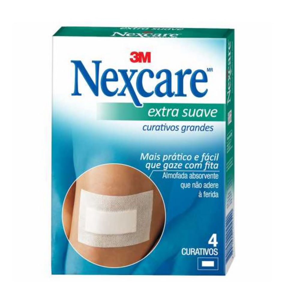 Curativo Nexcare Grande Extra Suave 4 Unidades