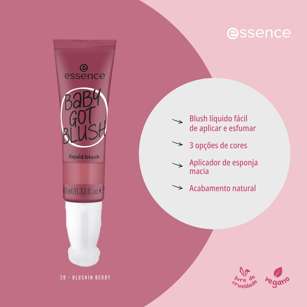 Blush Líquido Baby Got Blush Essence 20 Blushin Berry