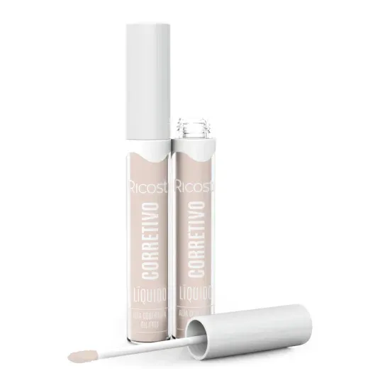 Corretivo Facial Líquido Vegano Cor: 3 Ricosti 4ml