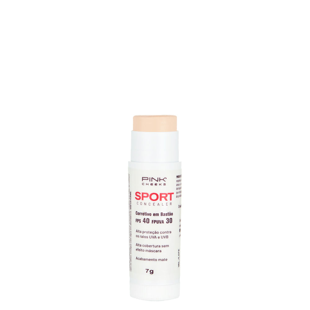 Corretivo em Bastão Cremoso com Protetor Solar B23 Natural Pink Cheeks Sport Concealer FPS 40 FPUVA 30 C10 7 g